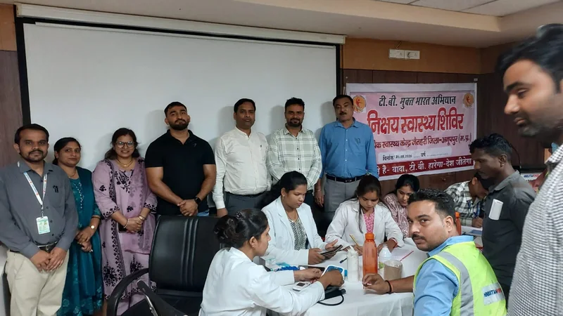 मोजर बेयर पावर प्लांट में निक्षय शिविर आयोजित, 148 श्रमिकों की टीबी स्क्रीनिंग